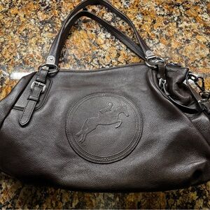 Tucker Tweed Gorgeous Brown Leather Shoulder/Crossbody Equestrian Bag